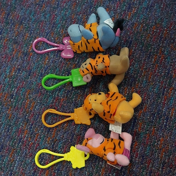 Vintage • Collectable • Set of 4 • McDonald's 'The Tigger Movie' Clip-on Charm - Picture 7 of 12